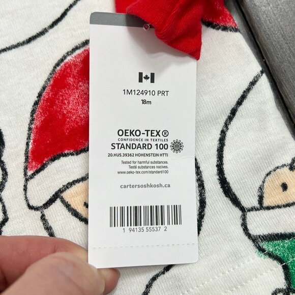 Carter's NWT Santa Pajamas 18M - Picture 4 of 5
